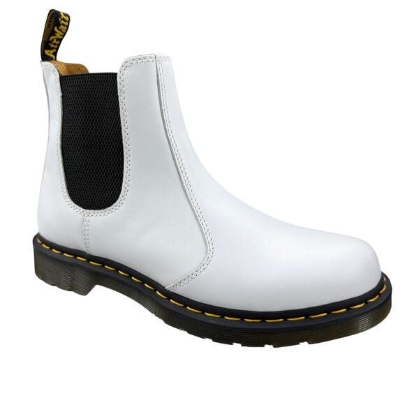 NWOT DR. MARTEN 2976 Yellow Stitch Smooth Leather Chelsea Boots Women US 11 - Picture 2 of 14